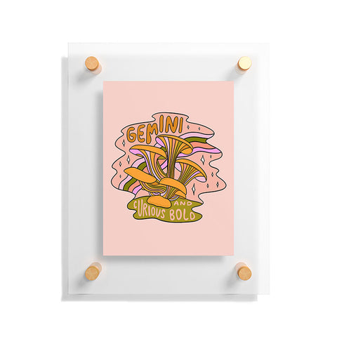 Doodle By Meg Gemini Mushroom Floating Acrylic Print