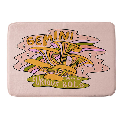 Doodle By Meg Gemini Mushroom Memory Foam Bath Mat