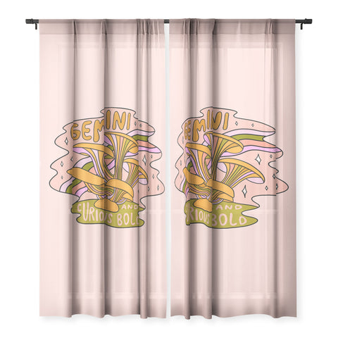 Doodle By Meg Gemini Mushroom Sheer Non Repeat