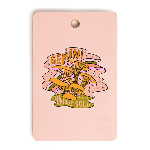 Doodle By Meg Gemini Mushroom Cutting Board Rectangle