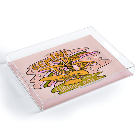 Doodle By Meg Gemini Mushroom Acrylic Tray