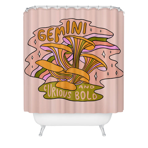 Doodle By Meg Gemini Mushroom Shower Curtain