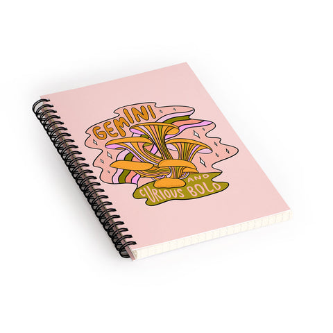 Doodle By Meg Gemini Mushroom Spiral Notebook