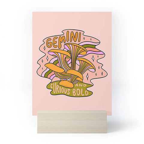 Doodle By Meg Gemini Mushroom Mini Art Print