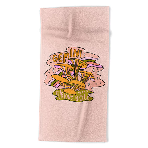 Doodle By Meg Gemini Mushroom Beach Towel