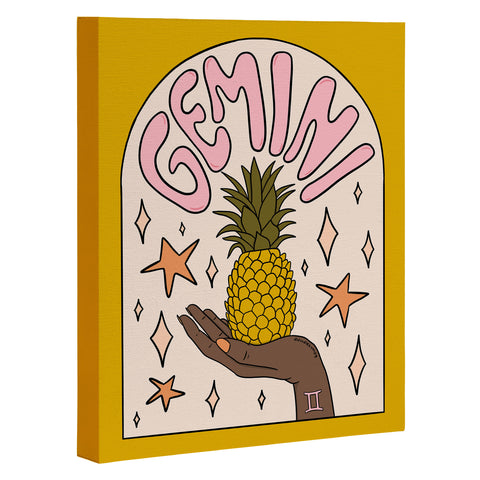 Doodle By Meg Gemini Pineapple Art Canvas