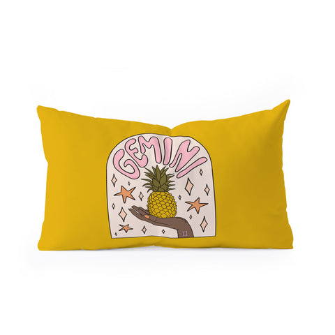 Doodle By Meg Gemini Pineapple Oblong Throw Pillow