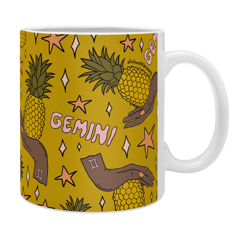 Doodle By Meg Gemini Pineapple Print Coffee Mug