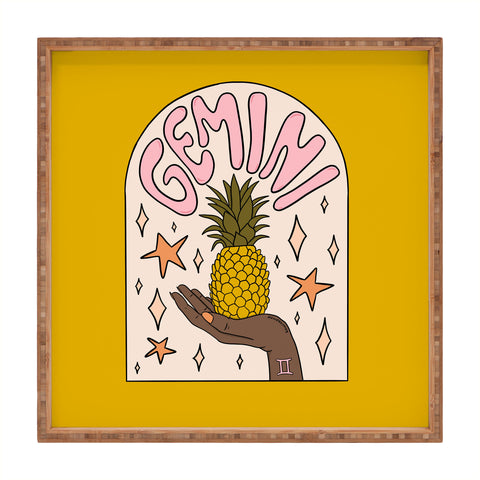 Doodle By Meg Gemini Pineapple Square Tray