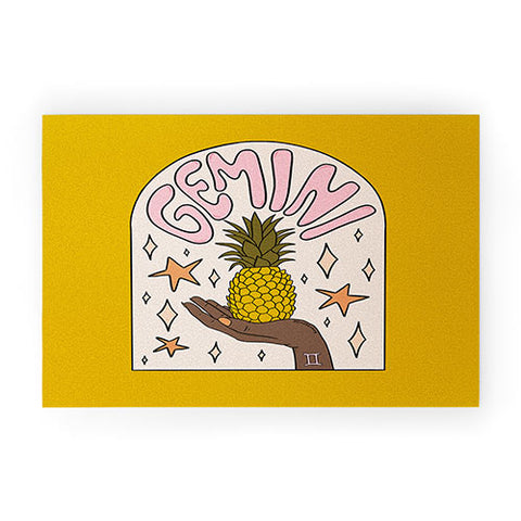 Doodle By Meg Gemini Pineapple Welcome Mat