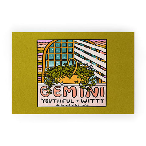Doodle By Meg Gemini Plant Welcome Mat