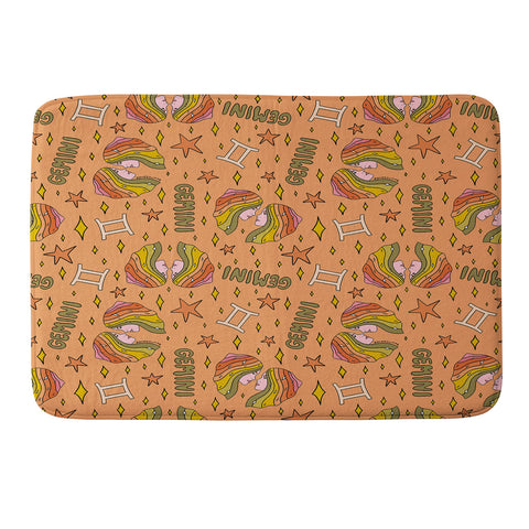 Doodle By Meg Gemini Print Memory Foam Bath Mat