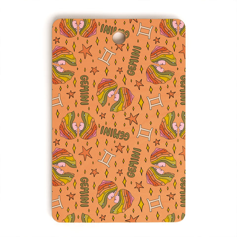 Doodle By Meg Gemini Print Cutting Board Rectangle