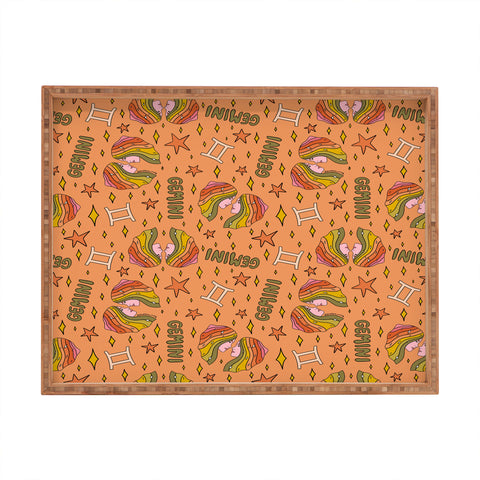 Doodle By Meg Gemini Print Rectangular Tray