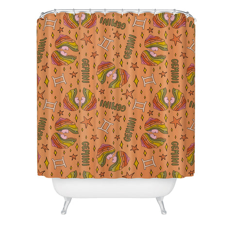 Doodle By Meg Gemini Print Shower Curtain