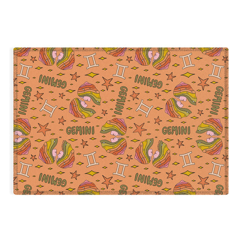 Doodle By Meg Gemini Print Outdoor Rug