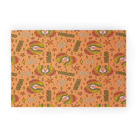 Doodle By Meg Gemini Print Welcome Mat