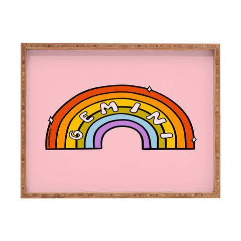 Doodle By Meg Gemini Rainbow Rectangular Tray