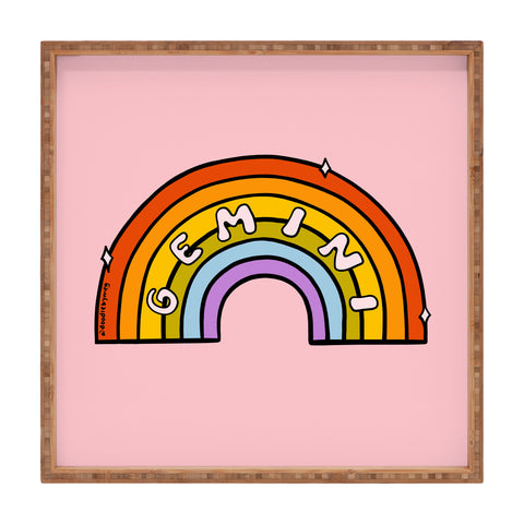 Doodle By Meg Gemini Rainbow Square Tray