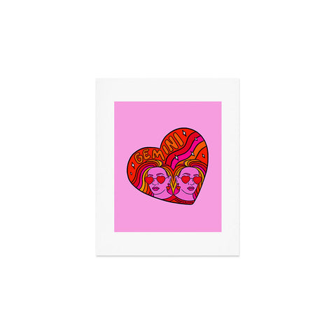 Doodle By Meg Gemini Valentine Art Print