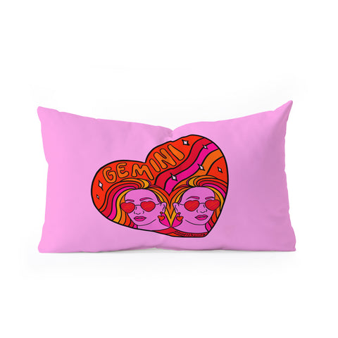 Doodle By Meg Gemini Valentine Oblong Throw Pillow