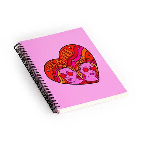 Doodle By Meg Gemini Valentine Spiral Notebook