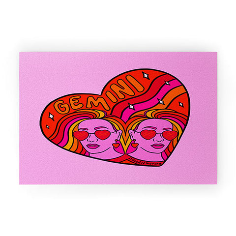 Doodle By Meg Gemini Valentine Welcome Mat