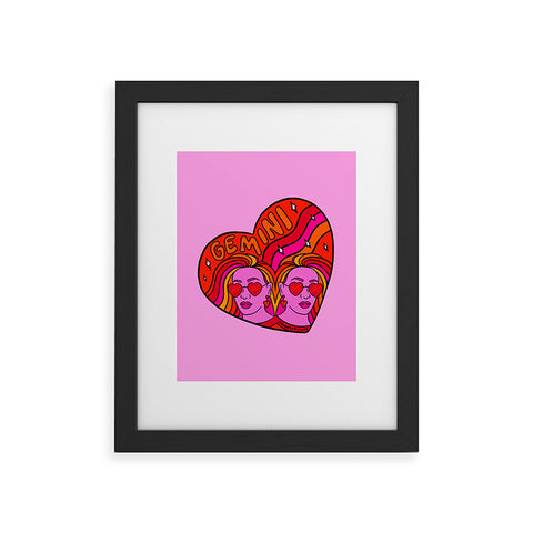 Doodle By Meg Gemini Valentine Framed Art Print