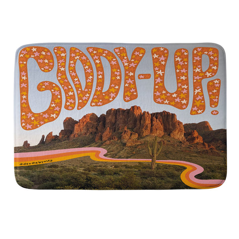 Doodle By Meg GiddyUp Memory Foam Bath Mat