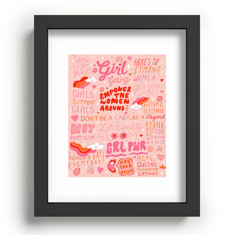 Doodle By Meg Girls Support Girls Recessed Framing Rectangle