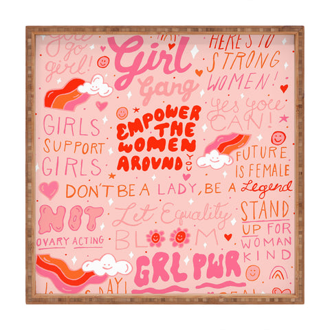 Doodle By Meg Girls Support Girls Square Tray