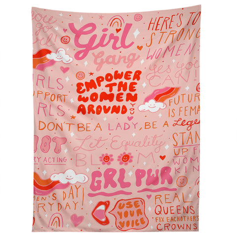 Doodle By Meg Girls Support Girls Tapestry