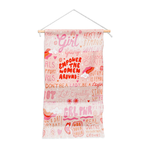 Doodle By Meg Girls Support Girls Wall Hanging Portrait