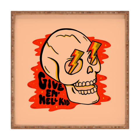 Doodle By Meg Give Em Hell I Square Tray