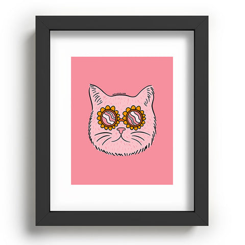 Doodle By Meg Groovy Cat Recessed Framing Rectangle