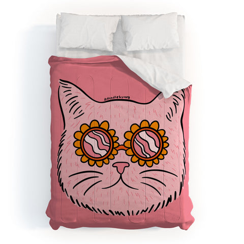 Doodle By Meg Groovy Cat Comforter