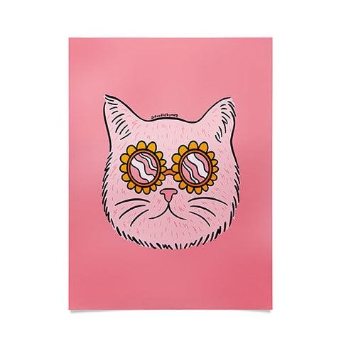 Doodle By Meg Groovy Cat Poster