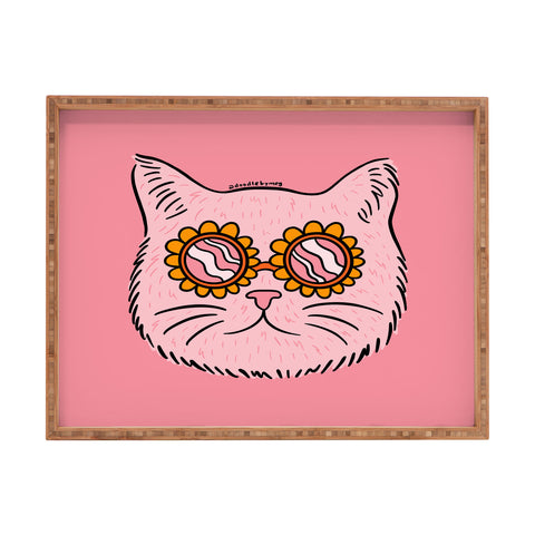Doodle By Meg Groovy Cat Rectangular Tray