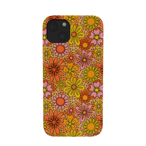 Doodle By Meg Groovy Flowers in Orange Phone Case