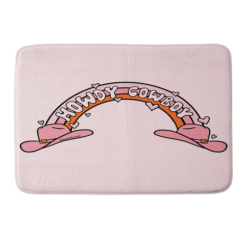 Doodle By Meg Howdy Cowboy Memory Foam Bath Mat