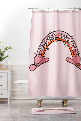 Doodle By Meg Howdy Cowboy Shower Curtain And Mat