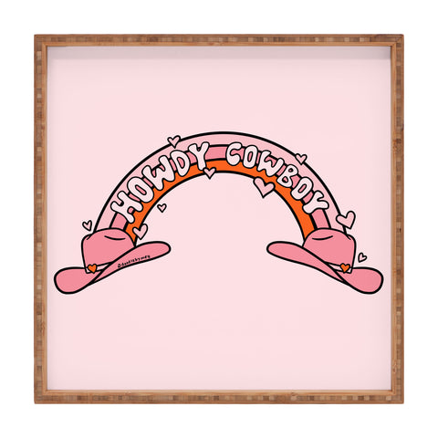 Doodle By Meg Howdy Cowboy Square Tray