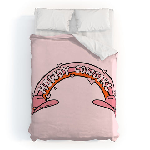 Doodle By Meg Howdy Cowgirl Duvet Cover