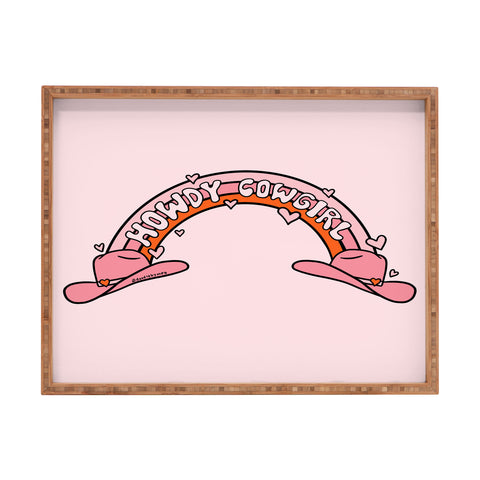 Doodle By Meg Howdy Cowgirl Rectangular Tray