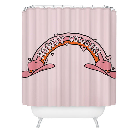 Doodle By Meg Howdy Cowgirl Shower Curtain