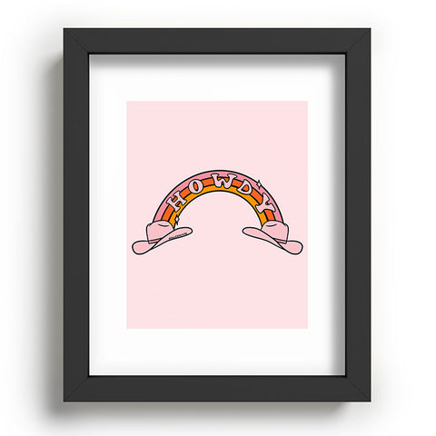 Doodle By Meg Howdy Rainbow Recessed Framing Rectangle