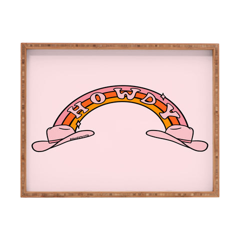 Doodle By Meg Howdy Rainbow Rectangular Tray