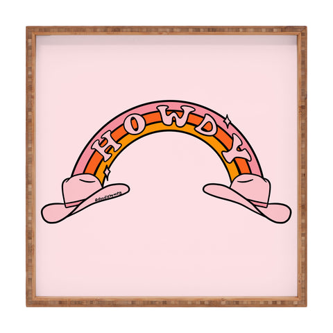 Doodle By Meg Howdy Rainbow Square Tray