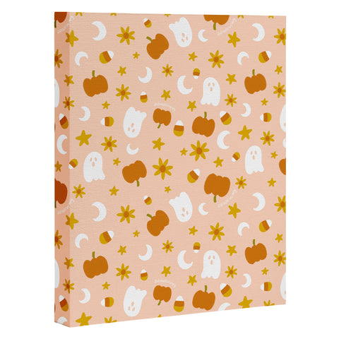 Doodle By Meg Is It Fall Yet in Peach Art Canvas