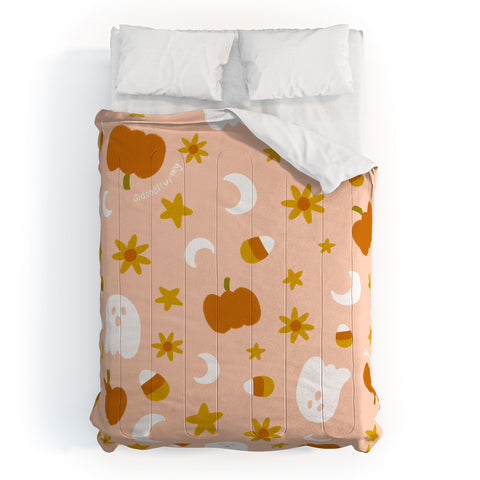 Doodle By Meg Is It Fall Yet in Peach Comforter